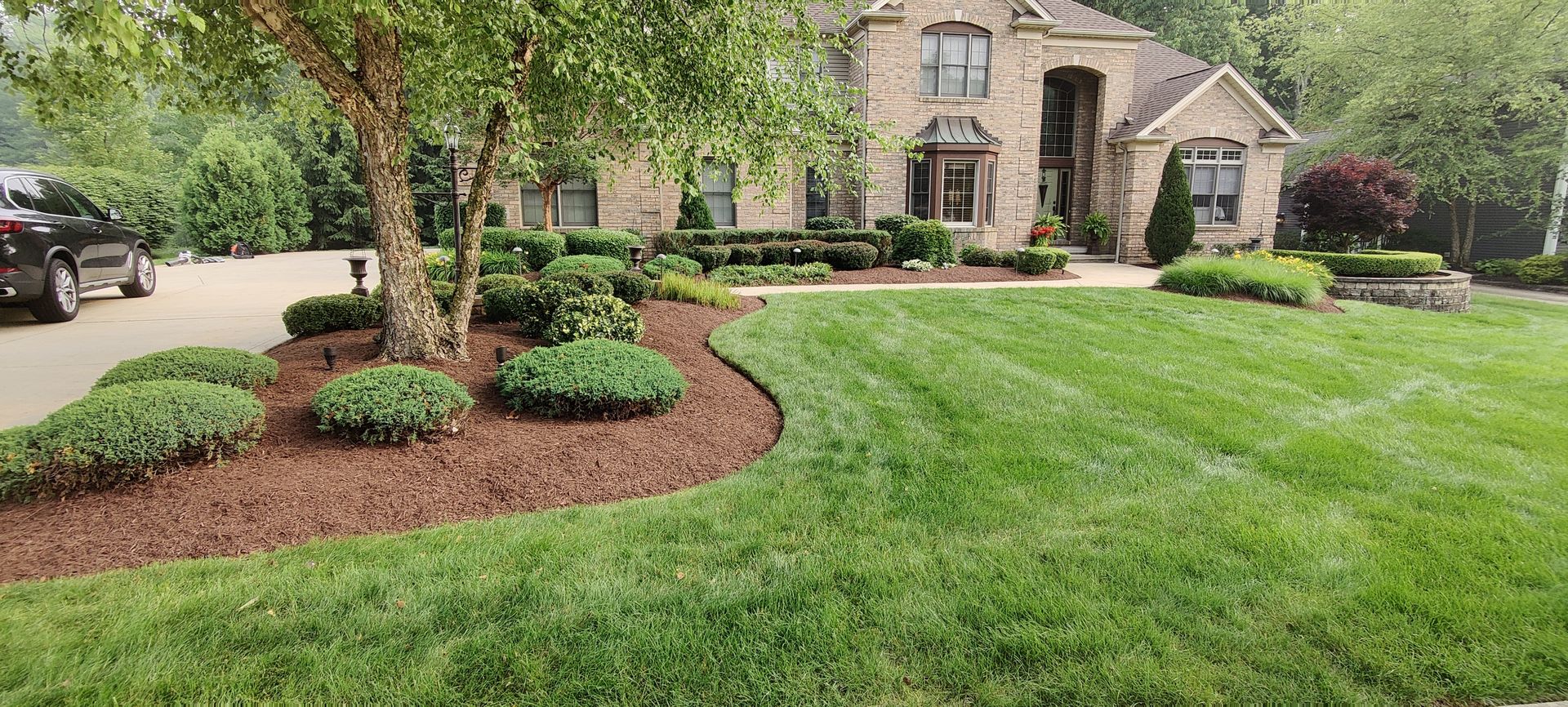 Lawn stripes and detail work